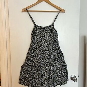 Wild Fable Black and White Floral Mini Dress